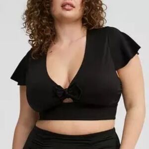 New with tags Torrid Black bathing suit top